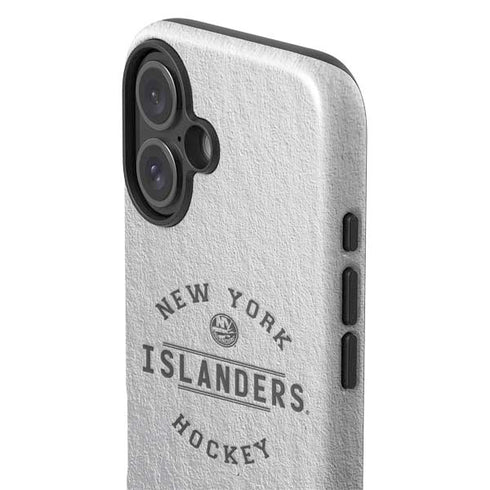 NHL New York Islanders Black Text iPhone 16 Impact Case