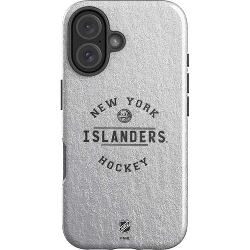 NHL New York Islanders Black Text iPhone 16 Plus Impact Case