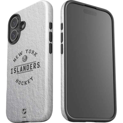 NHL New York Islanders Black Text iPhone 16 Plus Impact Case