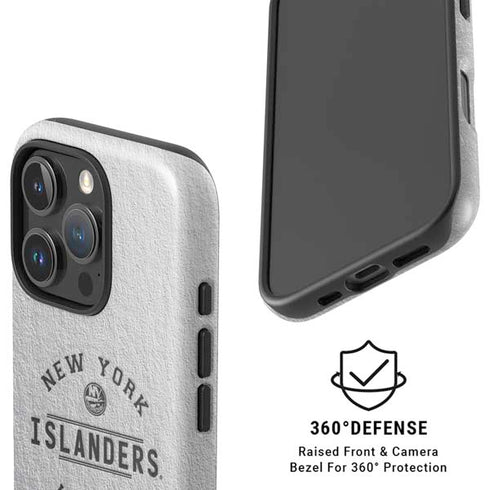 NHL New York Islanders Black Text iPhone 16 Pro Magsafe Impact Case