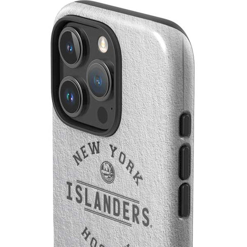 NHL New York Islanders Black Text iPhone 16 Pro Max Impact Case