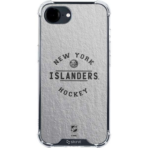 NHL New York Islanders Black Text iPhone 16e Clear Case