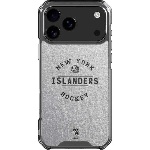 NHL New York Islanders Black Text iPhone 18 Pro Max Clear Case