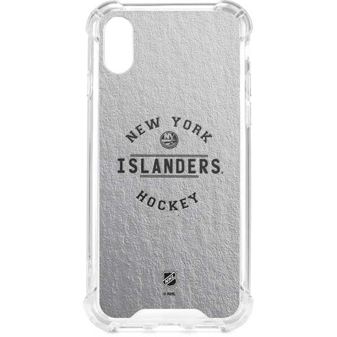 NHL New York Islanders Black Text iPhone XS Clear Case