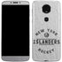 NHL New York Islanders Black Text Moto E5 Plus Skin