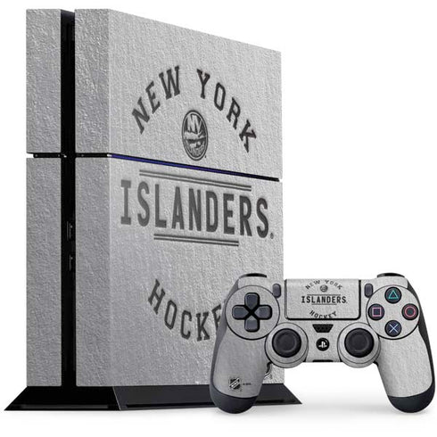 NHL New York Islanders Black Text PlayStation PS4 Skins