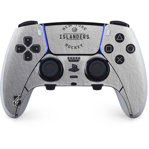 NHL New York Islanders Black Text PS5 DualSense Edge Pro Controller Skin