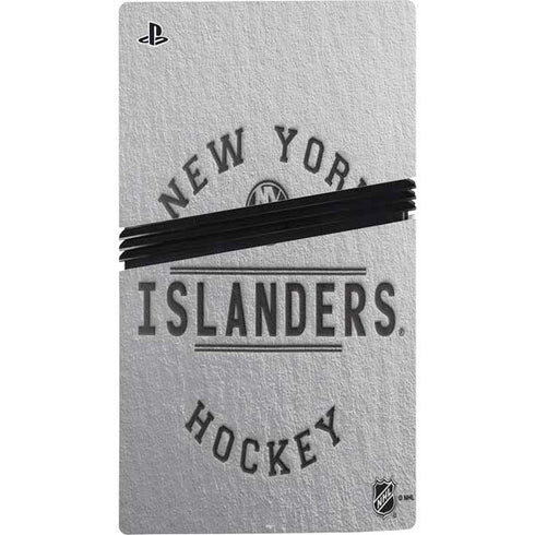 NHL New York Islanders Black Text PS5 Pro Disk Bundle Skin