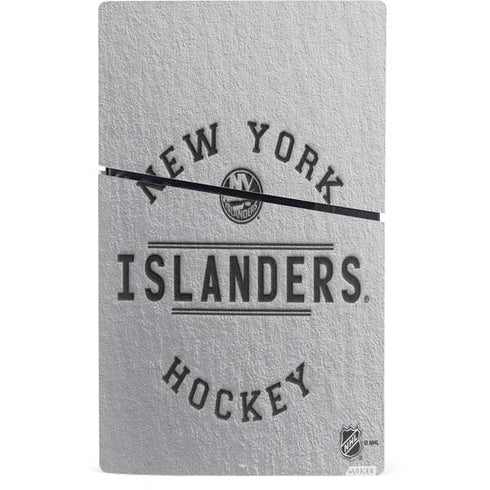 NHL New York Islanders Black Text PS5 Slim Digital Edition Console Skin