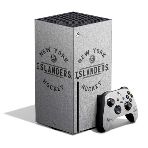 NHL New York Islanders Black Text Xbox Series X Skins