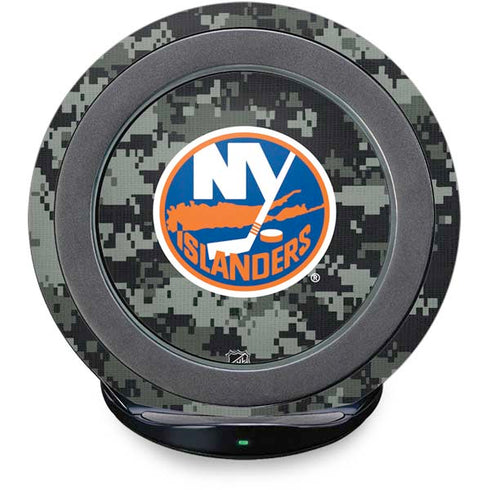 NHL New York Islanders Camo Fast Charge Wireless Charging Stand Skin