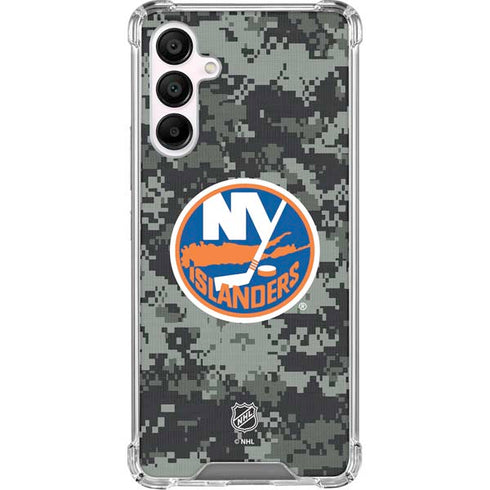 NHL New York Islanders Camo Galaxy A16 5G Clear Case