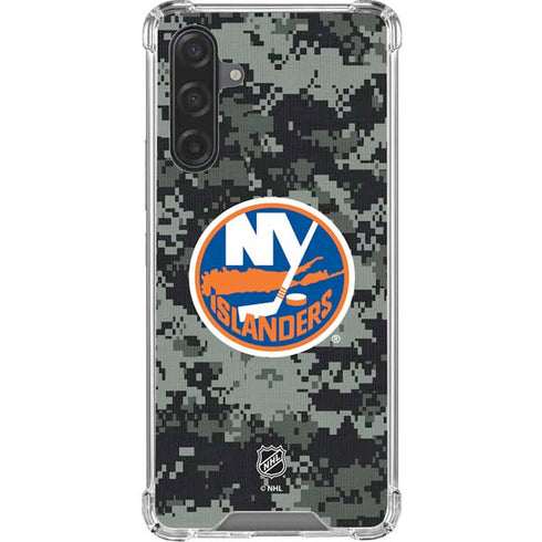 NHL New York Islanders Camo Galaxy A17 Clear Case