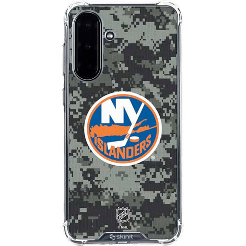 NHL New York Islanders Camo Galaxy A36 5G Clear Case