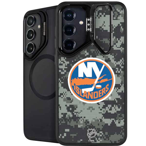 NHL New York Islanders Camo Galaxy S25 Kickstand Case