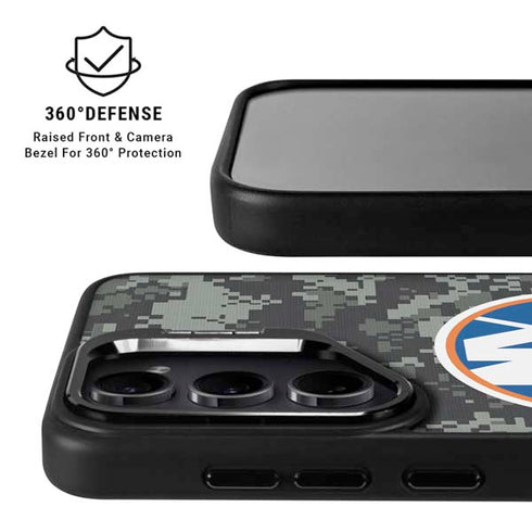 NHL New York Islanders Camo Galaxy S25 Plus Kickstand Case