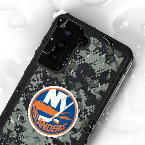 NHL New York Islanders Camo Galaxy S24 Plus Waterproof Case