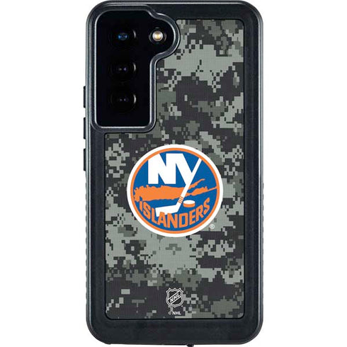 NHL New York Islanders Camo Galaxy S24 Waterproof Case