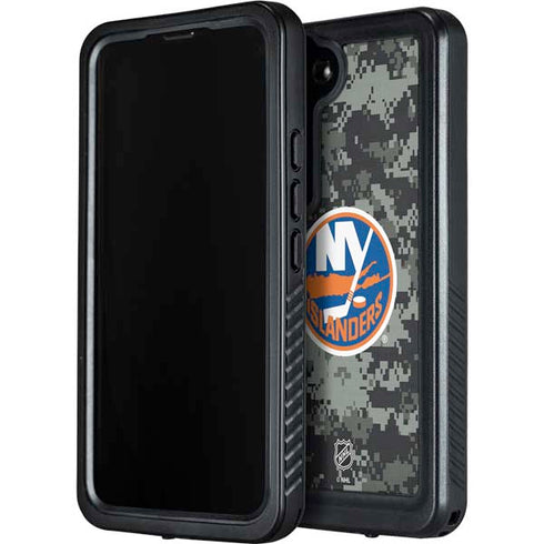 NHL New York Islanders Camo Galaxy S24 Waterproof Case