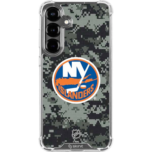 NHL New York Islanders Camo Galaxy S26 Plus Clear Case
