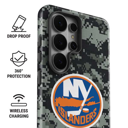 NHL New York Islanders Camo Galaxy S26 Ultra Impact Case