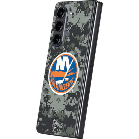 NHL New York Islanders Camo Galaxy Z Fold5 5G Skin