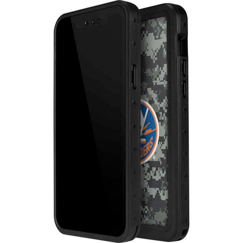 NHL New York Islanders Camo iPhone 15 Pro Waterproof Case