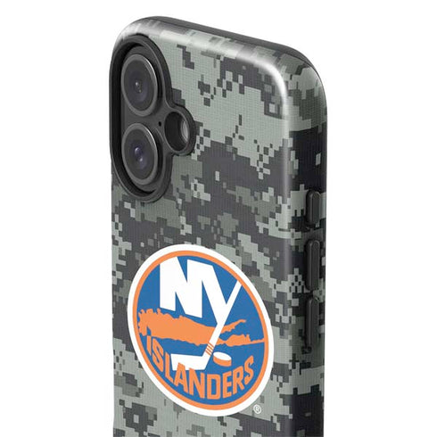 NHL New York Islanders Camo iPhone 16 Impact Case