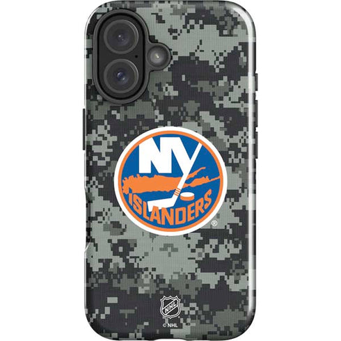 NHL New York Islanders Camo iPhone 16 Plus Impact Case