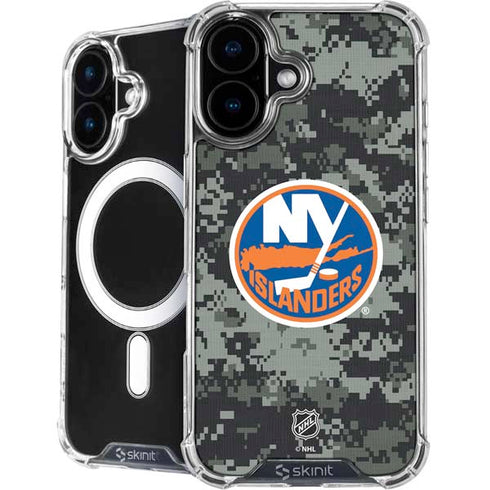 NHL New York Islanders Camo iPhone 16 Plus MagSafe Case