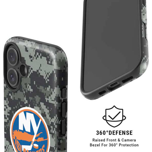 NHL New York Islanders Camo iPhone 16 Plus Magsafe Impact Case