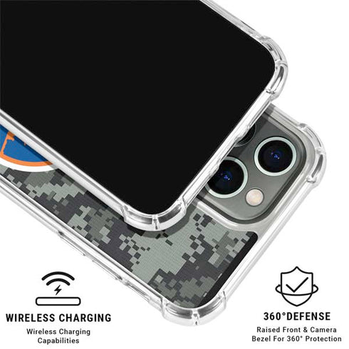NHL New York Islanders Camo iPhone 16 Pro Clear Case