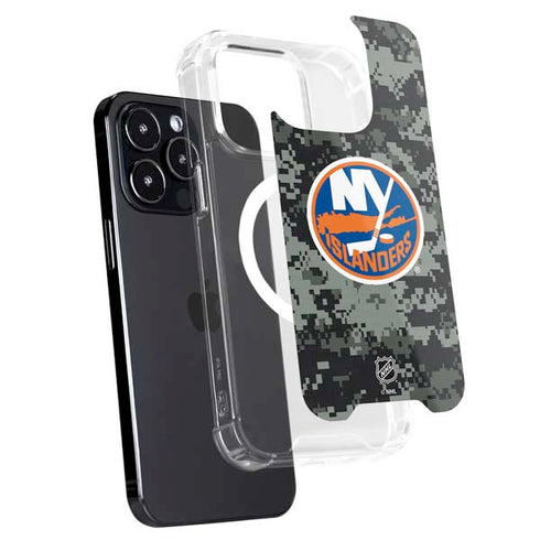 NHL New York Islanders Camo iPhone 16 Pro MagSafe Case