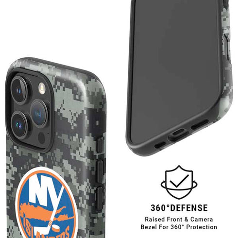 NHL New York Islanders Camo iPhone 16 Pro Magsafe Impact Case