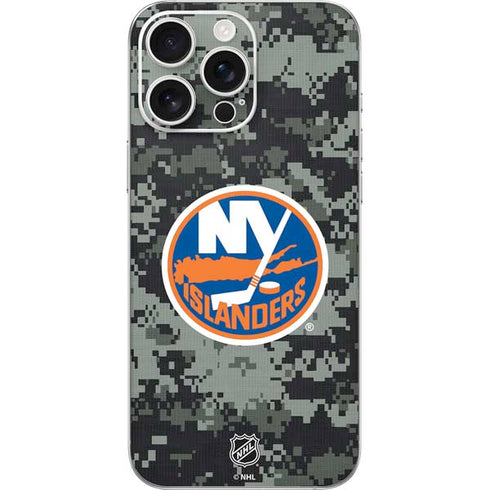 NHL New York Islanders Camo iPhone 16 Pro Max Skin