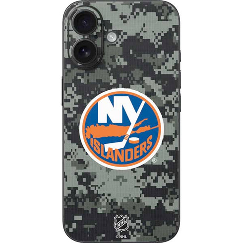 NHL New York Islanders Camo iPhone 16 Skin