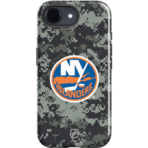 NHL New York Islanders Camo iPhone 16e Impact Case