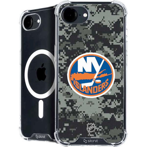 NHL New York Islanders Camo iPhone 16e MagSafe Case