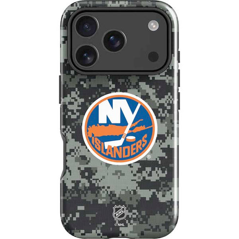 NHL New York Islanders Camo iPhone 18 Pro Impact Case