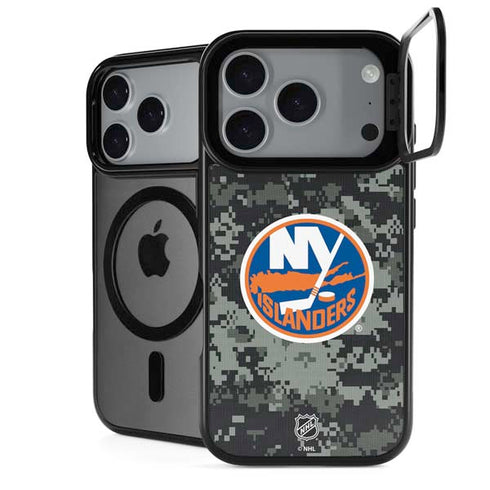 NHL New York Islanders Camo iPhone 18 Pro Kickstand Case