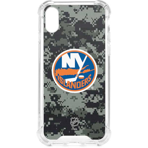 NHL New York Islanders Camo iPhone XS Clear Case