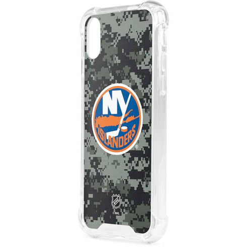 NHL New York Islanders Camo iPhone XS Clear Case