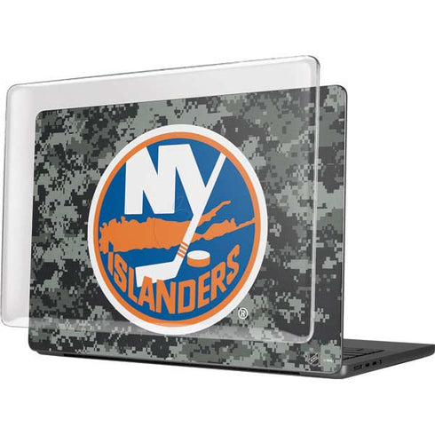 NHL New York Islanders Camo MacBook Pro 14in (2021-24) Case plus Skin