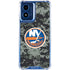 NHL New York Islanders Camo Moto G 5G (2024) Clear Case