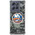 NHL New York Islanders Camo Moto G Play 5G (2025) Clear Case