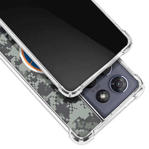 NHL New York Islanders Camo Moto G Stylus 5G (2025) Clear Case