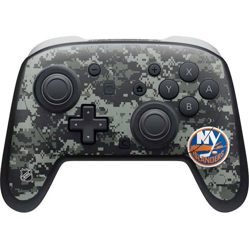 NHL New York Islanders Camo Nintendo Switch 2 (2025) Pro Controller Skin