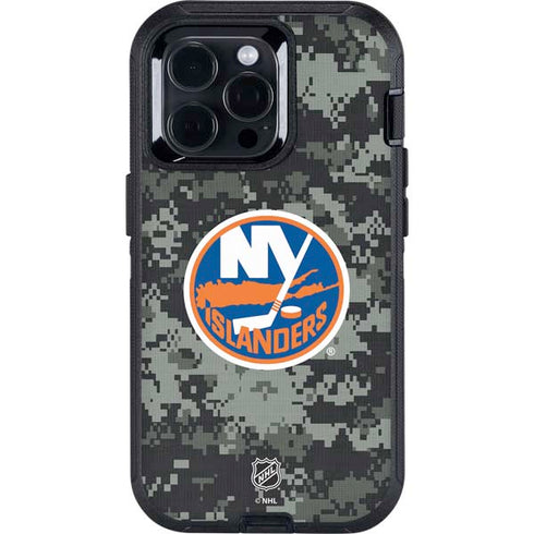 NHL New York Islanders Camo Otterbox Defender iPhone Skin
