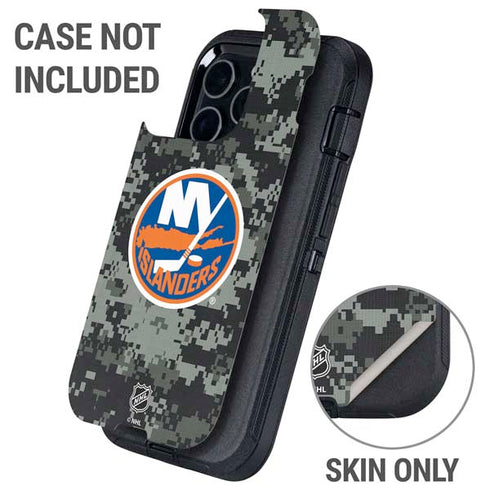 NHL New York Islanders Camo Otterbox Defender iPhone Skin