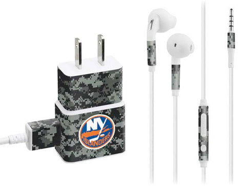 NHL New York Islanders Camo Phone Charger Skin